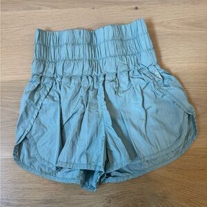 High-Waisted The Way Home Teal Shorts